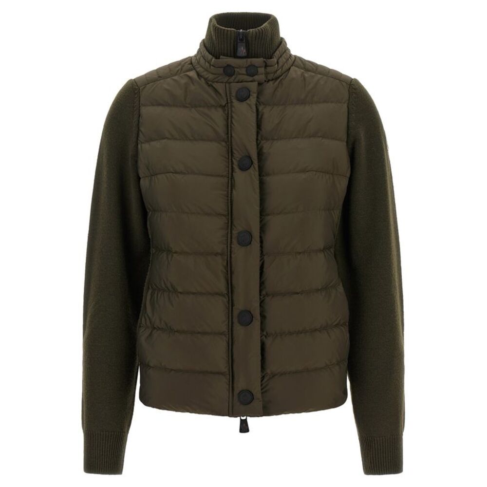 Moncler Grenoble Bicolor Polyamide Women's Cardigan
